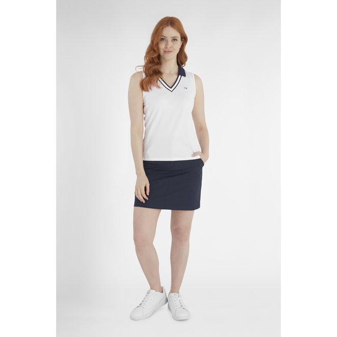 Calvin Klein Golf Dames Delaware Sleeveless Polo White