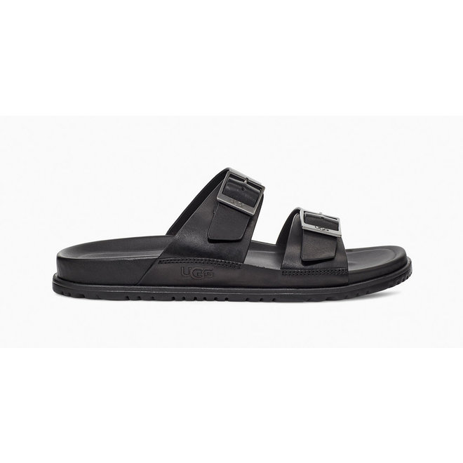 UGG Heren Wainscott Buckle Slide Black