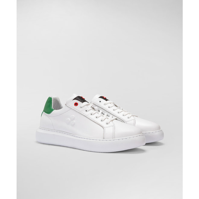 Peuterey Heren Helica 02 Sneaker Wit/Groen