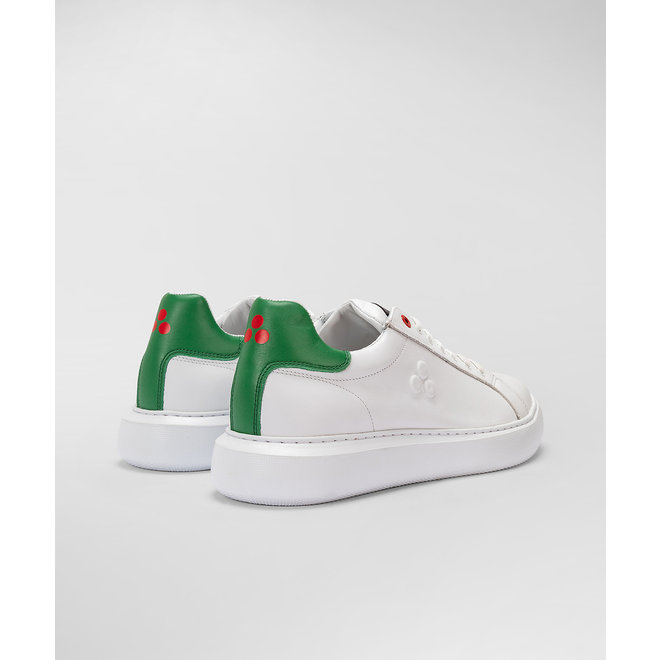 Peuterey Heren Helica 02 Sneaker Wit/Groen