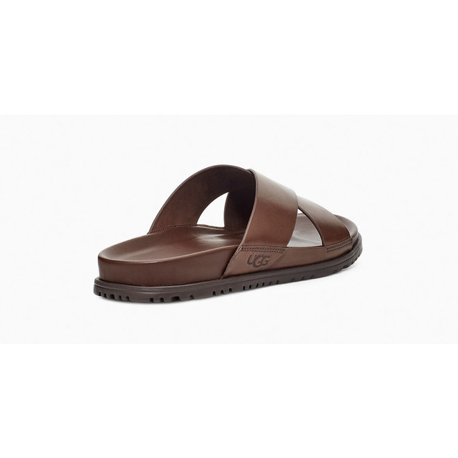 UGG Heren Wainscott Slide Grizzly Leather