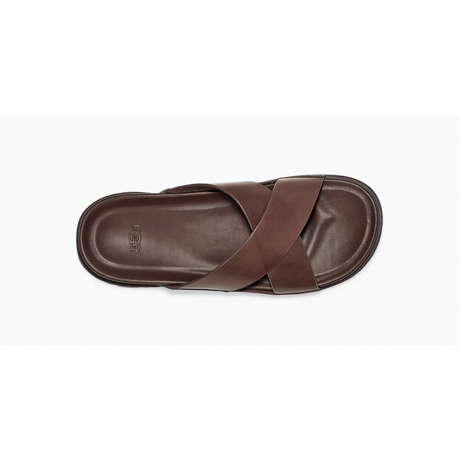UGG Heren Wainscott Slide Grizzly Leather