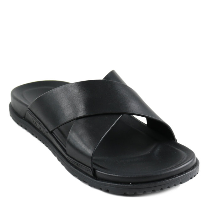 UGG Heren Wainscott Slide Black Leather