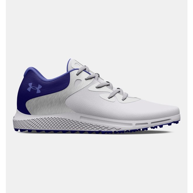 Under Armour Dames Charged Breathe 2 SL Silver/Baja Blue