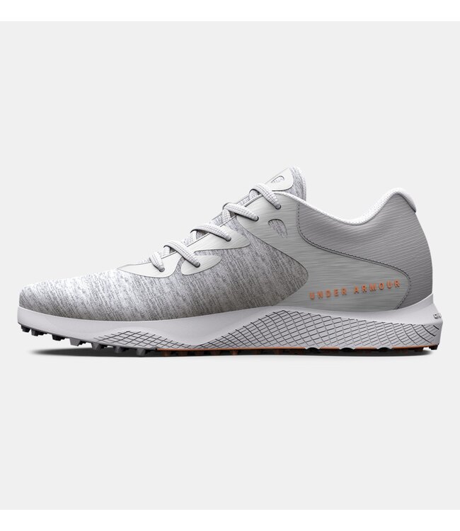 Under Armour Golf Under Armour Dames Charged Breathe2 Knit SL Halo Gray/White