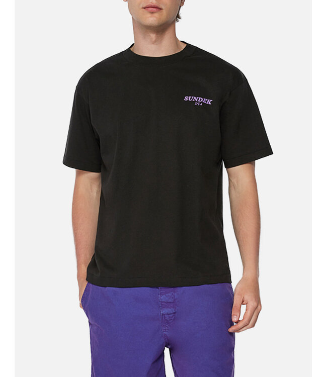 Sundek Sundek Heren T-Shirt Logo Black