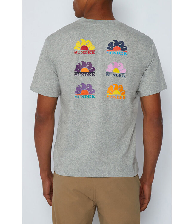 Sundek Sundek Heren T-Shirt Logo Grey