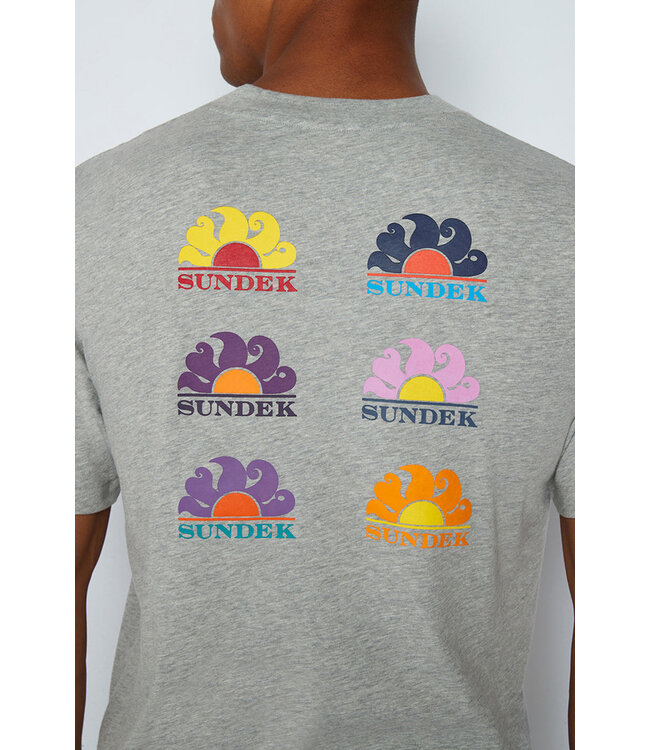Sundek Sundek Heren T-Shirt Logo Grey