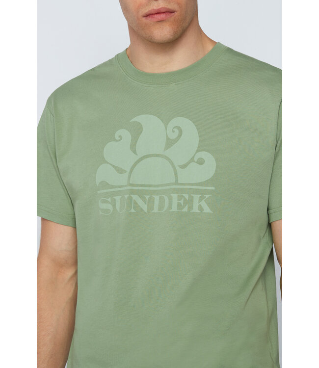 Sundek Sundek Heren T-Shirt Green Dust