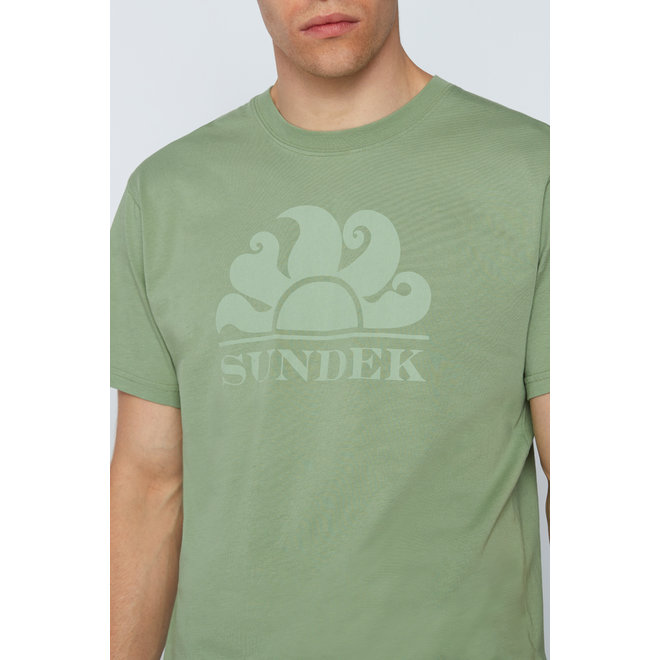 Sundek Heren T-Shirt Green Dust