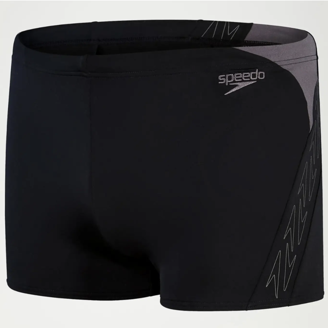 Speedo Heren Aquashort Hyperboom Splice Black/Grey