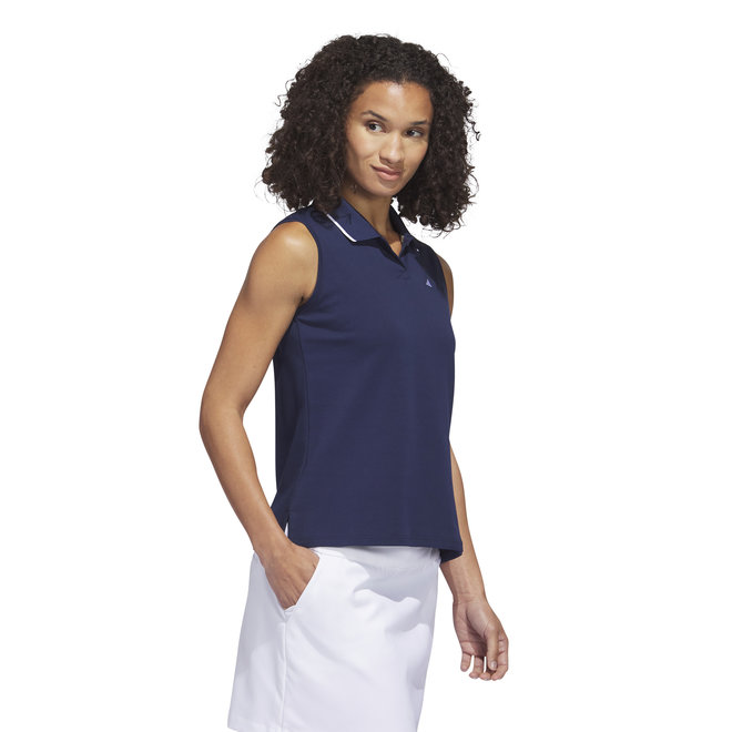 Adidas Dames Go To Sleeveless Polo Navy