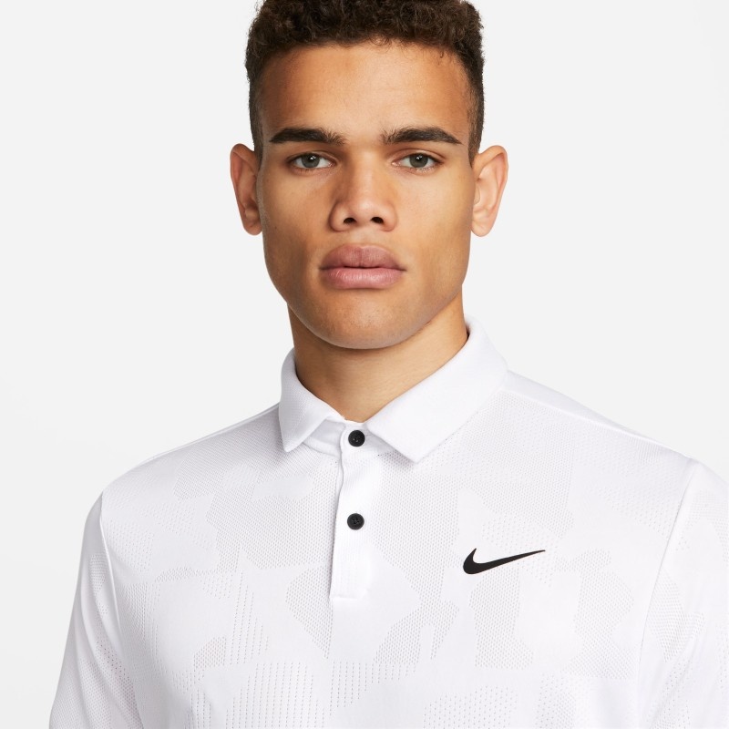 twijfel kassa tieners Nike Heren Dri Fit Tour Polo Jacquard White - John's Sport Shop