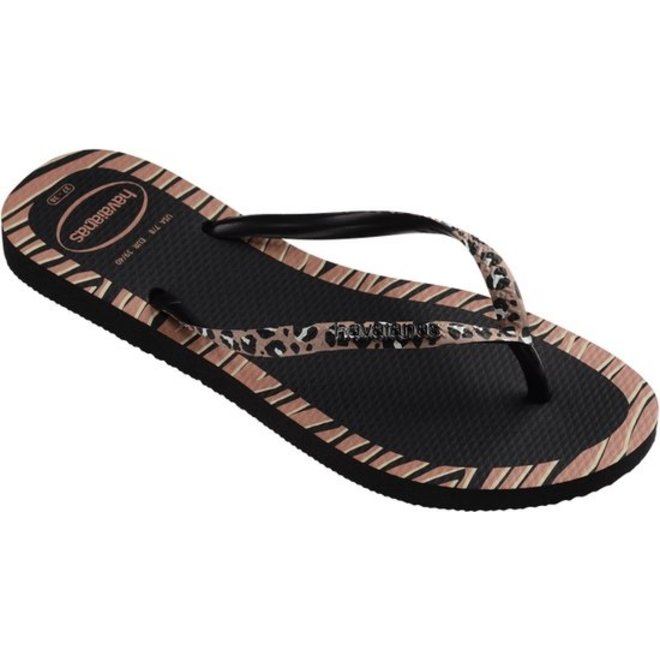 Havaianas Dames Slim Animals Fashion Black