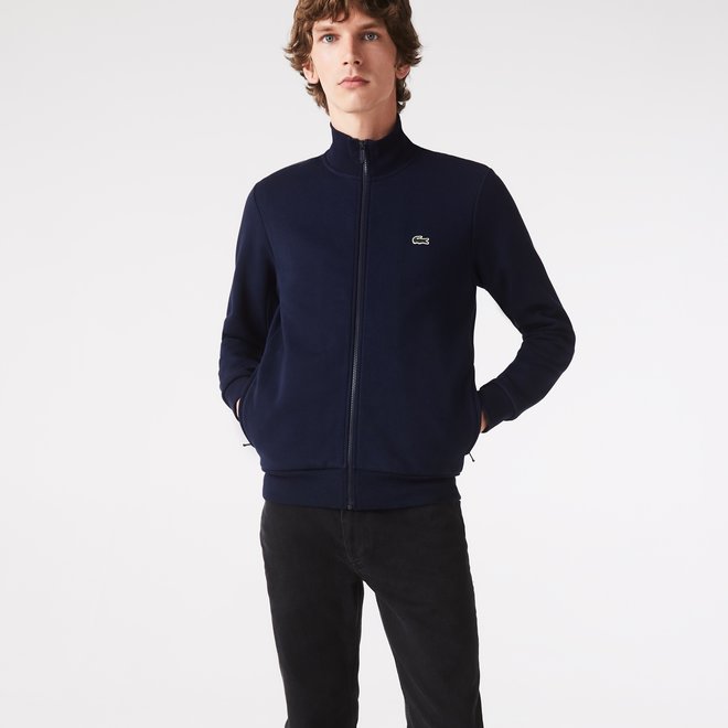 Lacoste Men's Sweat Vest Full Zip Navy Blue