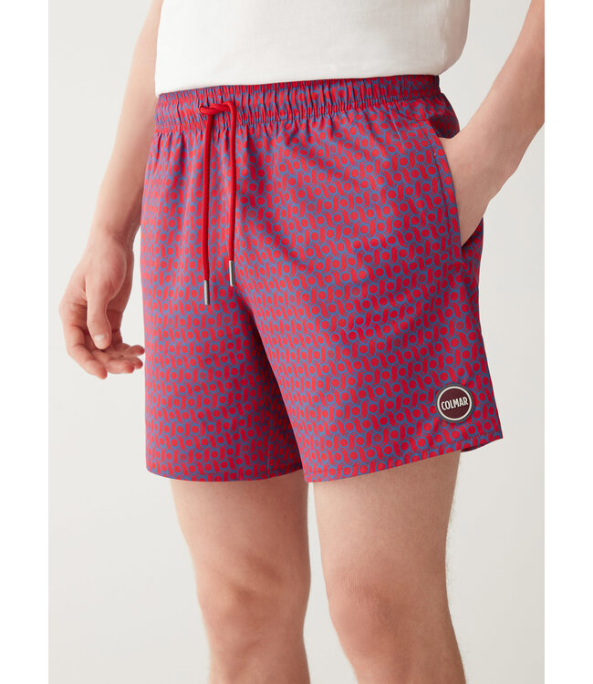 Colmar Colmar Heren Swimming Shorts Red Hermes Print