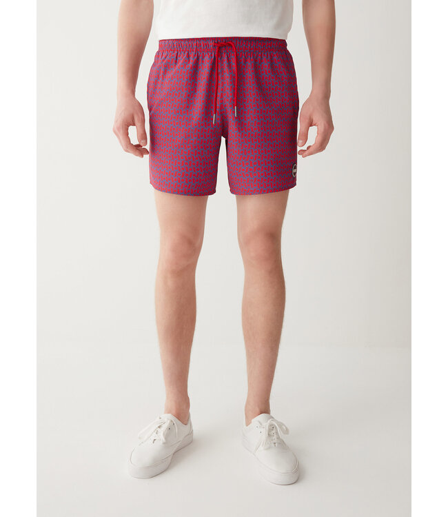 Colmar Colmar Heren Swimming Shorts Red Hermes Print