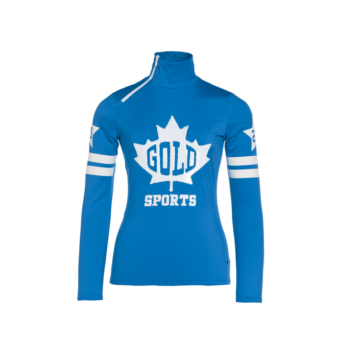 Goldbergh Maple Leaf Ski Pully Electric Blue