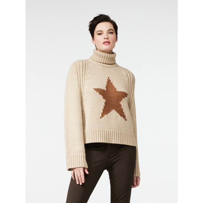 Goldbergh Beauty Long Sleeve Knit Sweater Sand