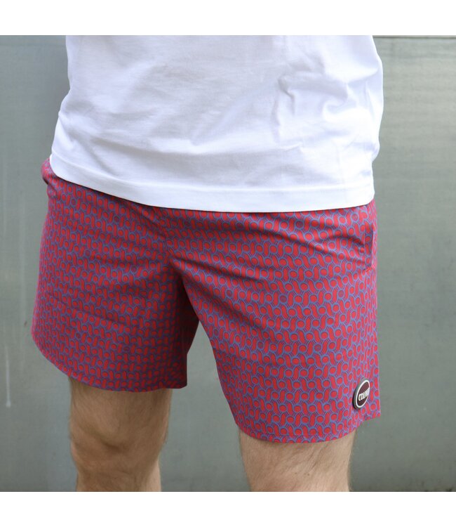 Colmar Colmar Heren Swimming Shorts Red Hermes Print