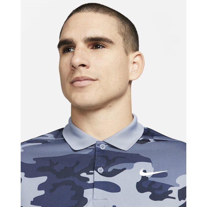 Nike Heren Dri Fit Victory Crestable Camo Polo Slate