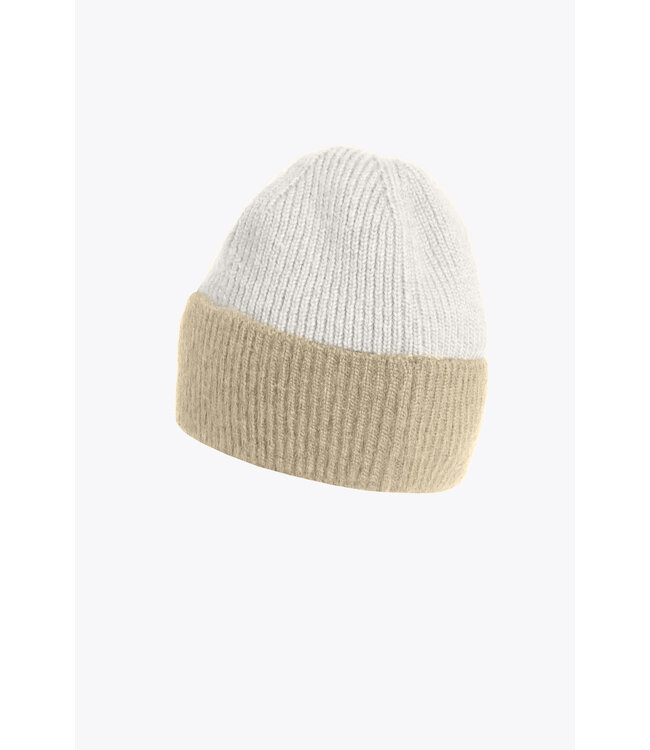 Parajumpers Parajumpers Gardenia Knitted Beanie Off White/Melange Tapioca