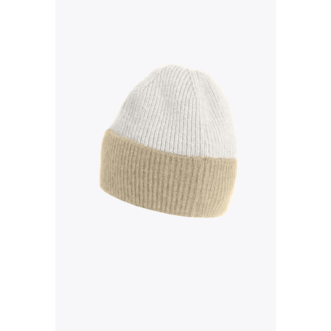 Parajumpers Gardenia Knitted Beanie Off White/Melange Tapioca