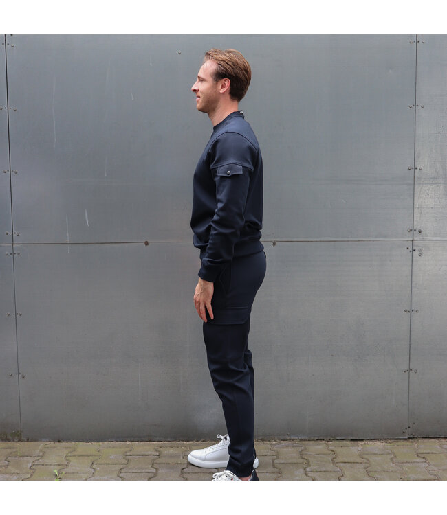 Woolrich Woolrich Heren Light Fleece Sweatpants Melton Blue