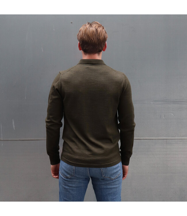 J. Lindeberg J. Lindeberg Heren Nyle merino Zip Cardigan Forest Green