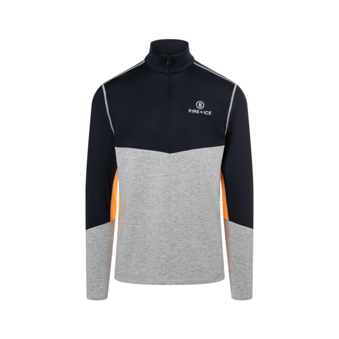 Fire + Ice Heren Baxter Pully Grey Melange