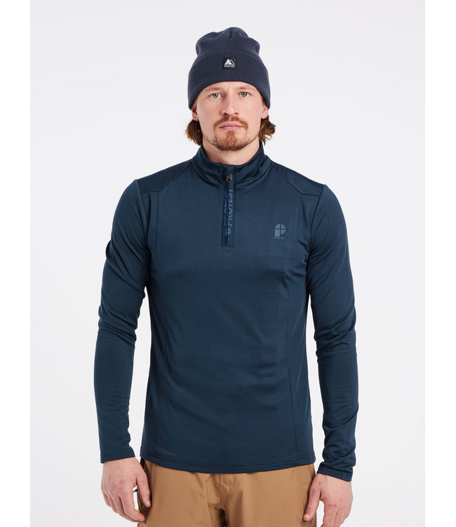 Protest Heren Will 1/4 Zip Pully Blue Nights