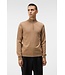 J. Lindeberg J. Lindeberg Heren Kiyan Quarter Zip Sweater Chipmunk Melange
