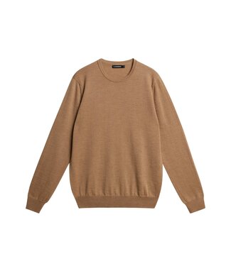 J. Lindeberg J. Lindeberg Heren Lyle Merino Crew Neck Knit Chipmunk Melange