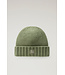 Woolrich Woolrich Dames Merino Wool Logo Beanie One Size