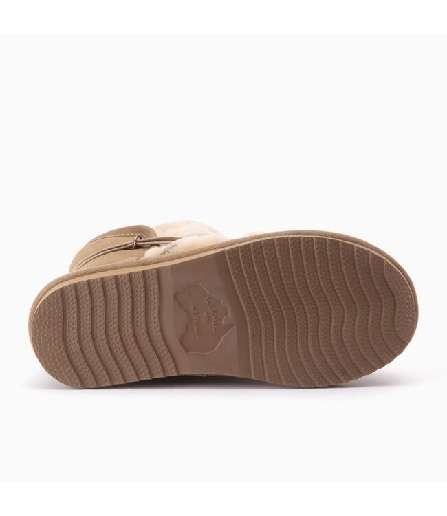 Warmbat Warmbat Moonbi Dames Suede Boot Camel