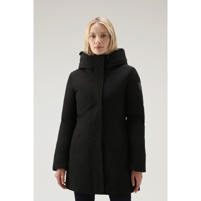 Woolrich Dames Boulder Faux Fur Parka Black