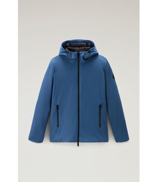 Woolrich Woolrich Heren Pacific Soft Shell Jacket Blue Lobster
