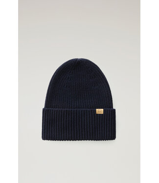 Woolrich Woolrich Merino Wool Ribbed Beanie