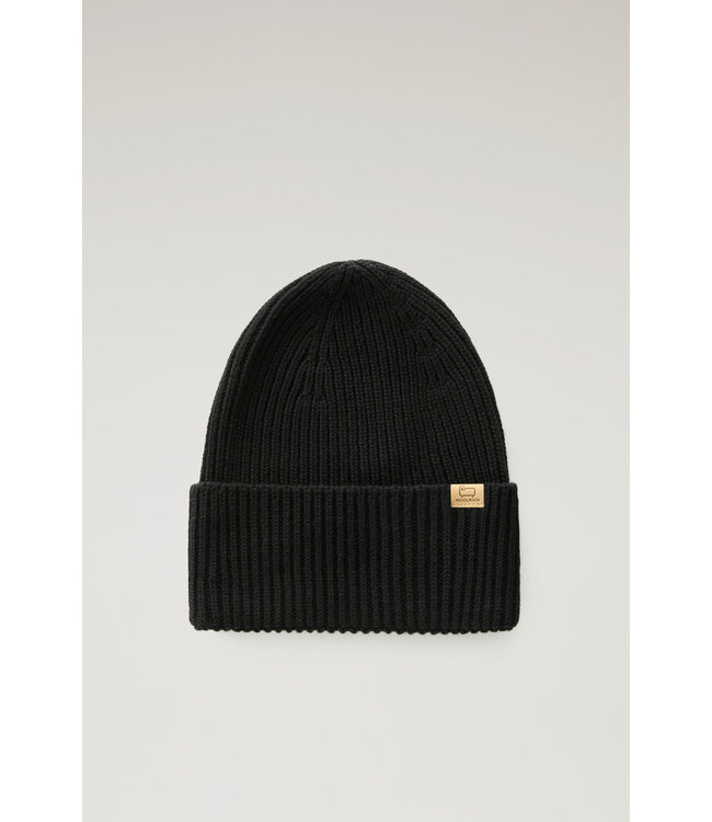 Woolrich Woolrich Merino Wool Ribbed Beanie