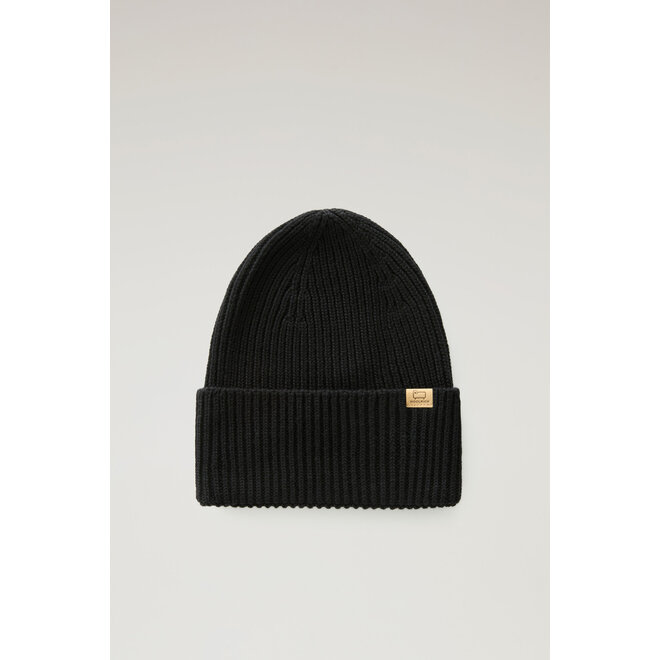 Woolrich Merino Wool Ribbed Beanie