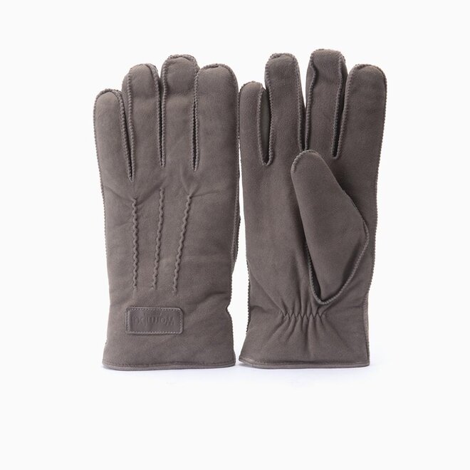 Warmbat Gloves Heren Goat Suede Pebble