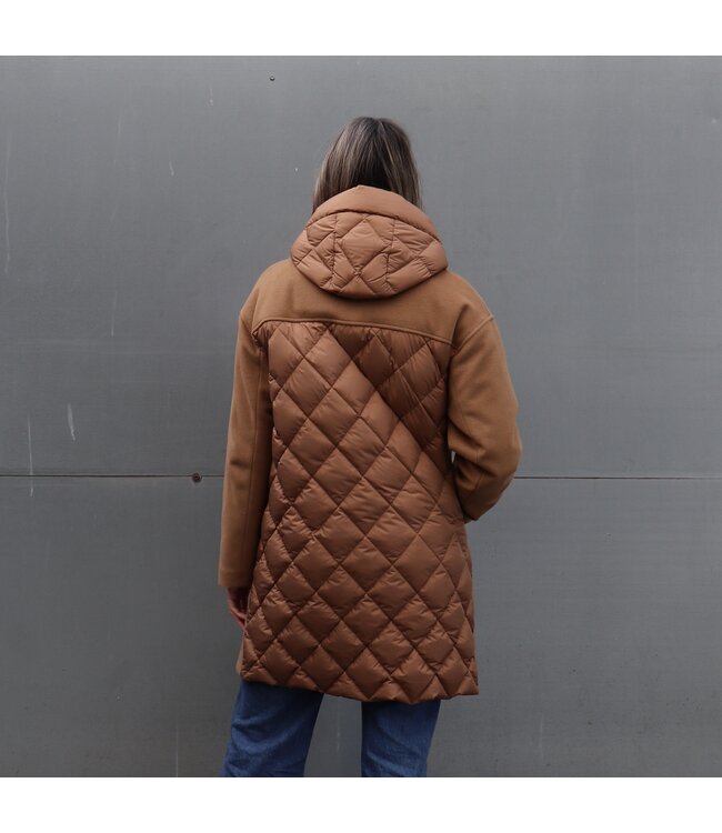 Woolrich Woolrich Dames Kuna 2IN1 Parka Dark Camel