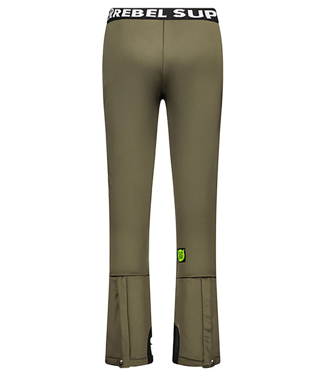 Superrebel Kidsgear Super Rebel Girls Speak Ski Trousers Soft Shell Army Green