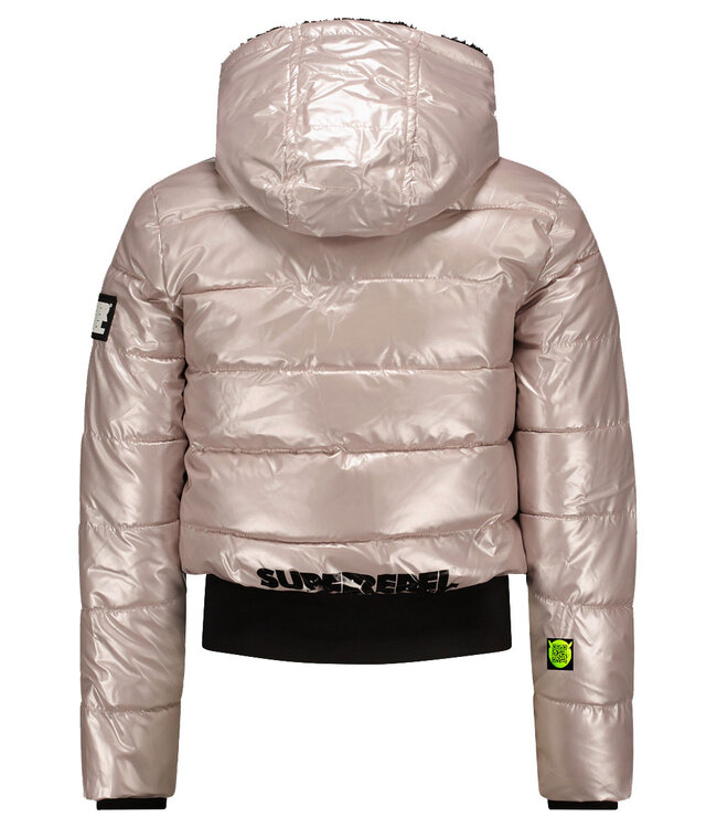 Superrebel Kidsgear Super Rebel Girls Funk Metallic Jacket Pink Metal