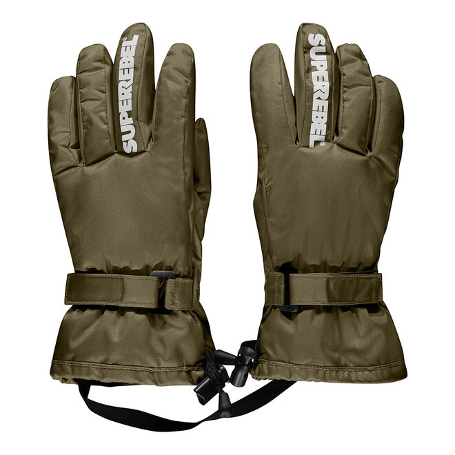 Super Rebel Nutz Ski Glove Army Green