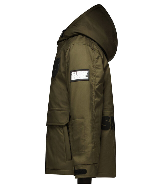 Superrebel Kidsgear Super Rebel Boys Space Ski Jacket Army Green