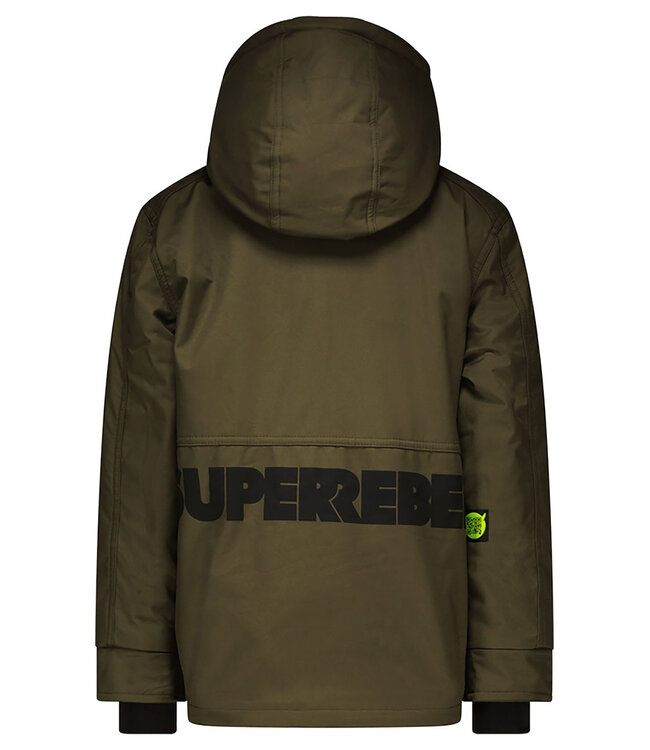 Superrebel Kidsgear Super Rebel Boys Space Ski Jacket Army Green