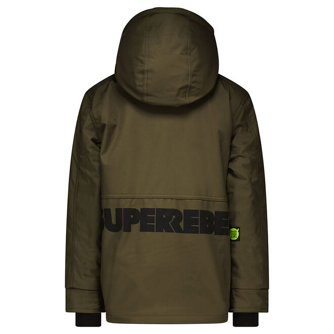 Super Rebel Boys Space Ski Jacket Army Green