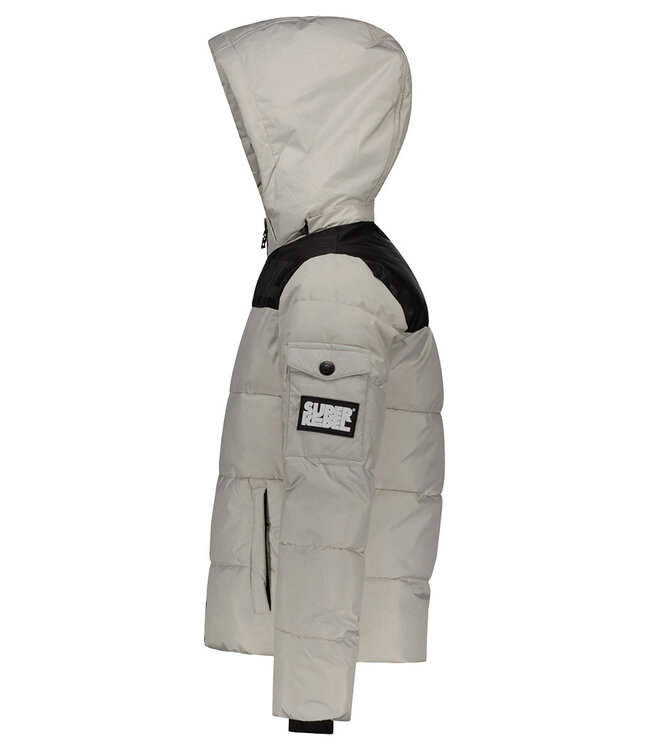 Superrebel Kidsgear Super Rbeel Boys Hunter Oil Cire Jacket Smokey Grey