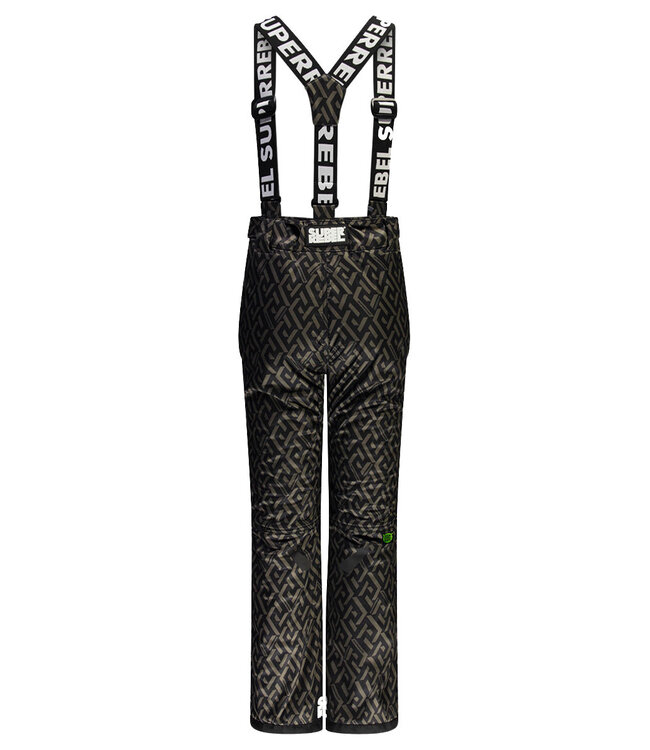 Superrebel Kidsgear Super Rebel Speed Ski Pants Twill UNI Taped AO Text Black